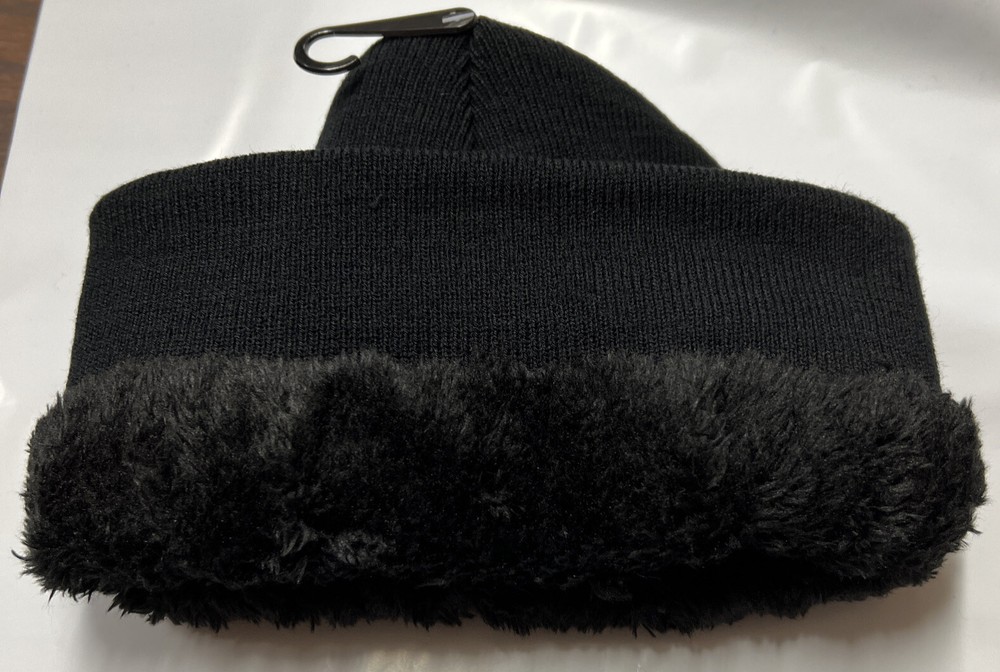 Boston Celtics black cuffed lined winter hat beanie cap