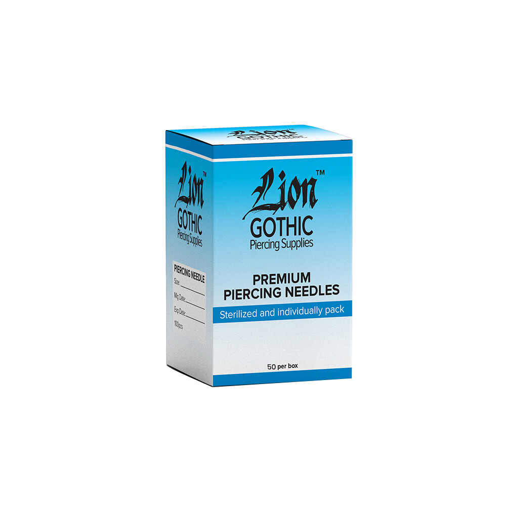 Piercing needles straight 2" sealed and sterilized individually pack box 50