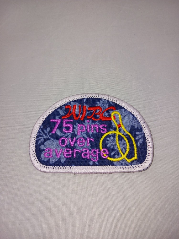 WIBC 75 Pins Over Average Patch!!!