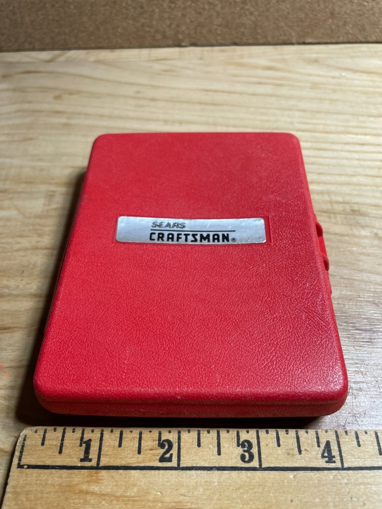 Vintage Sears Craftsman Countersink Bit Set With Case