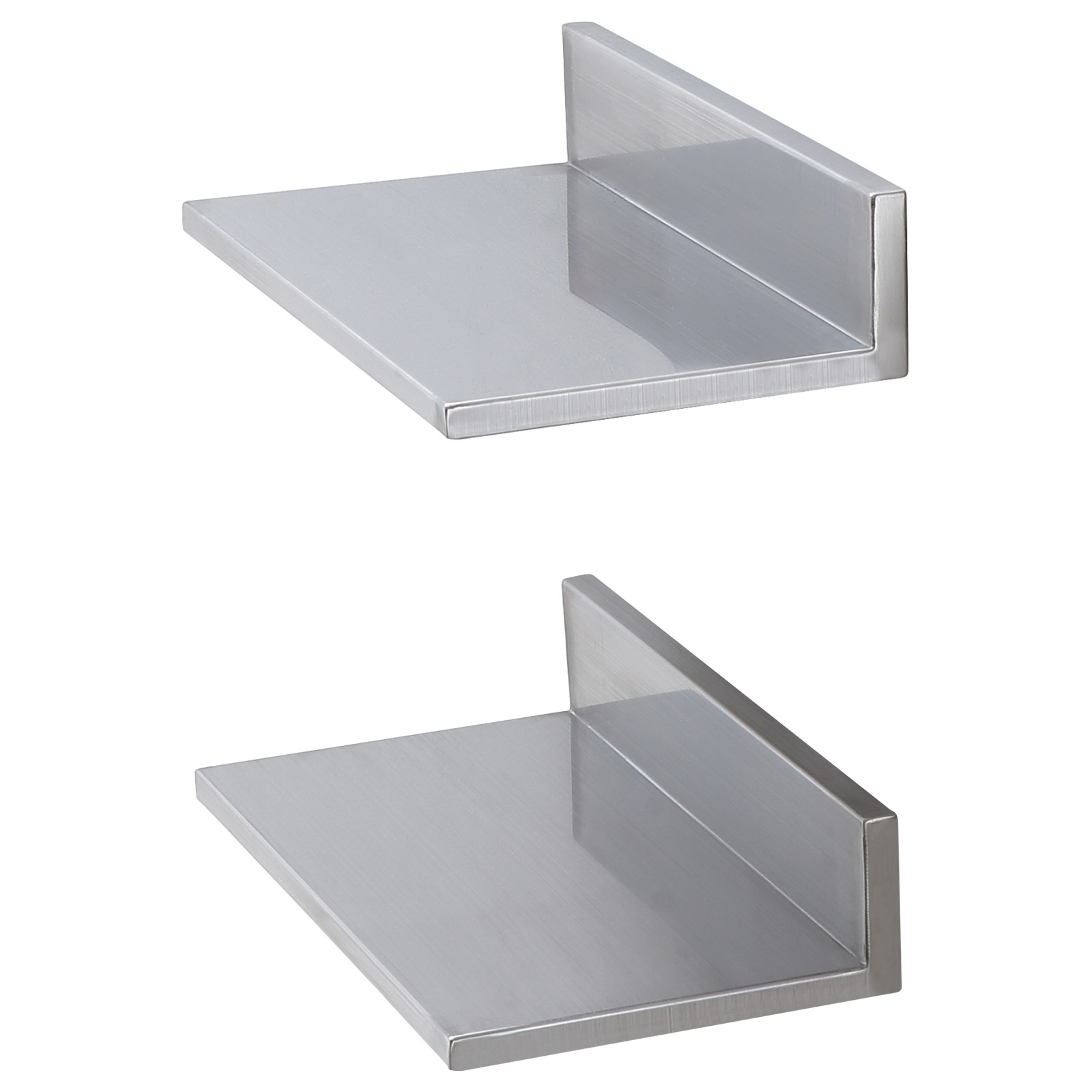 VEVOR 16" x 8.6" Stainless Steel Wall Mounted Shelf Kitchen Shelving 2 Pack