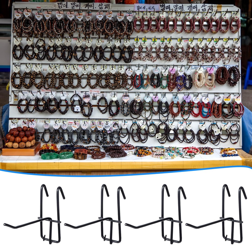 4 Inch Grid Wall Hooks, 100 Pcs Heavy Duty Gridwall Panel Hooks Store Garage ...
