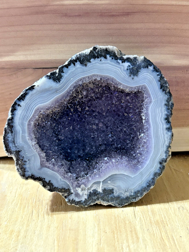 Natural Amethyst Agate Geode 12oz