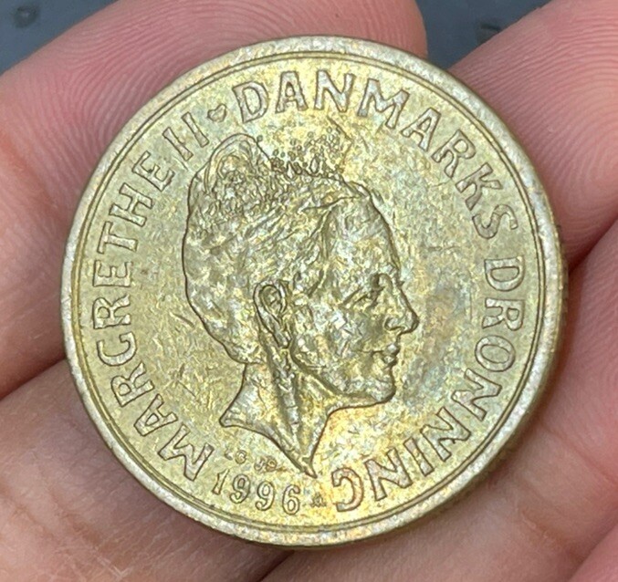 1996 Denmark 20 Kroner Coin