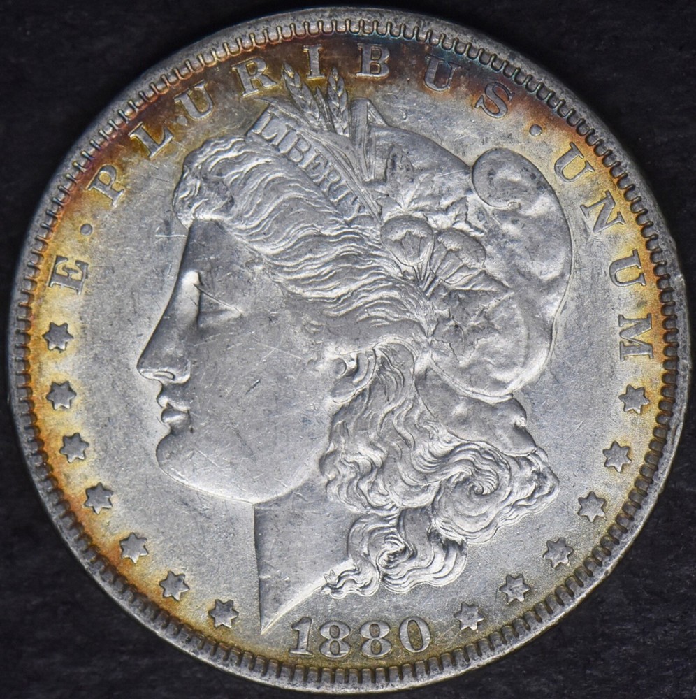 1880 Morgan Silver Dollar Toned - ✪COINGIANTS✪