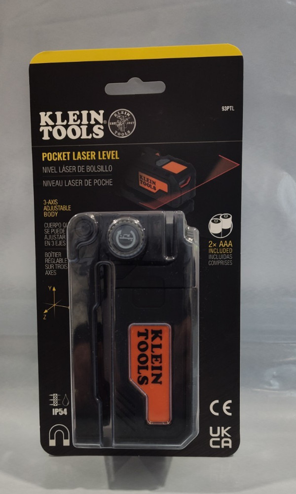 Klein Tools 93PTL Red Pocket Laser Level