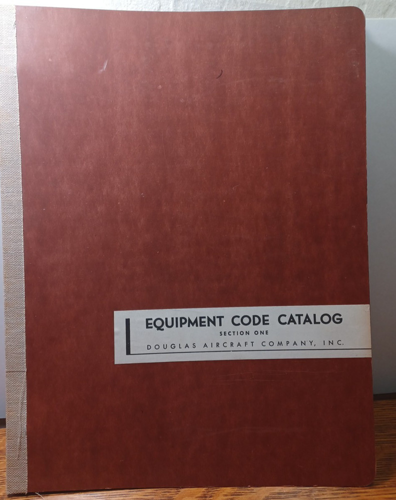 1945 Douglas Aircraft Equipment Code Catalog Section 1 JRR45