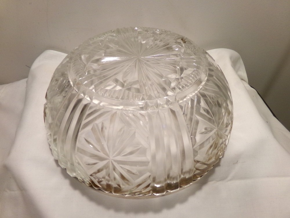 9" Raimond Silverplated Crystal Bowl