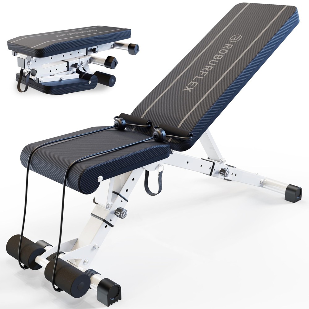 Adjustable/Foldable Workout Exercise Bench for Home Gym, Weightlifting and St...