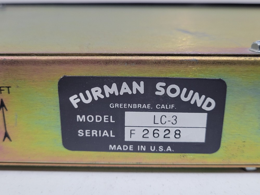 Furman LC-3A Limiter Compressor Vintage Rack