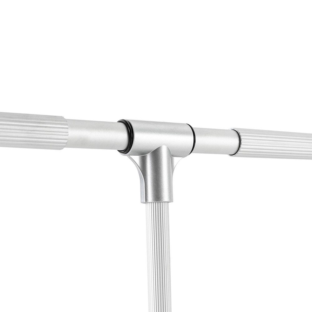 Pull Down Closet Rod for Hanging Clothes Retractable Wardrobe Hanger Silver 10kg