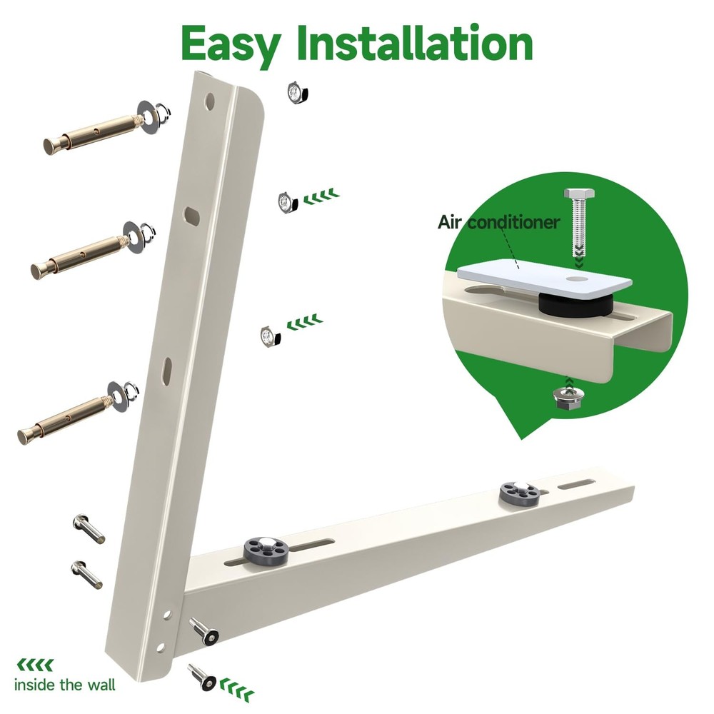 Cestluck Mini Split AC Bracket: Wall 18000-24000 BTU, Classic Folded Model