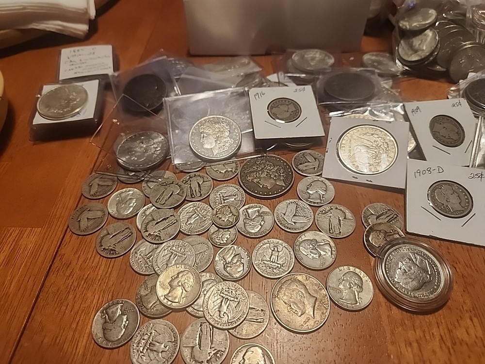 $5.00 Face Value - US 90% Silver Coins - Various Dates