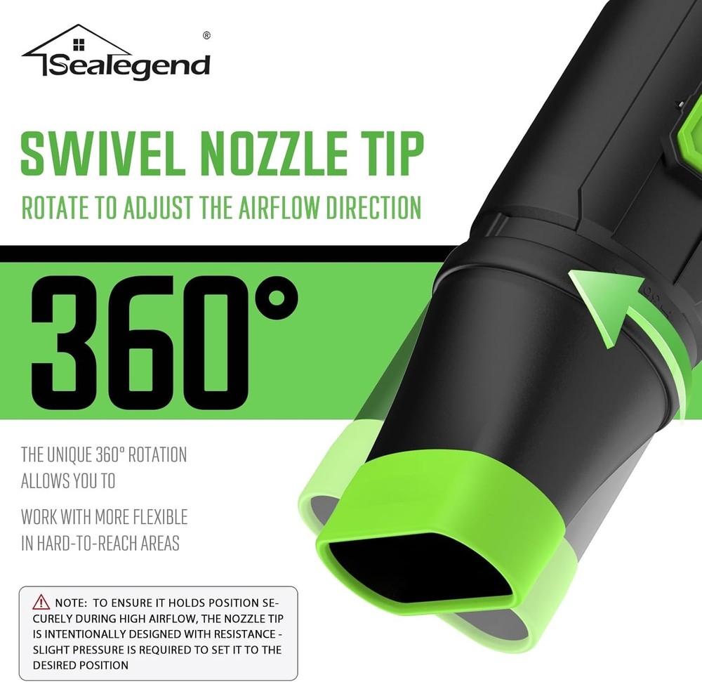 Efficient 360° Adjustable Car Drying Nozzle for EGO Leaf Blower Models 530-765