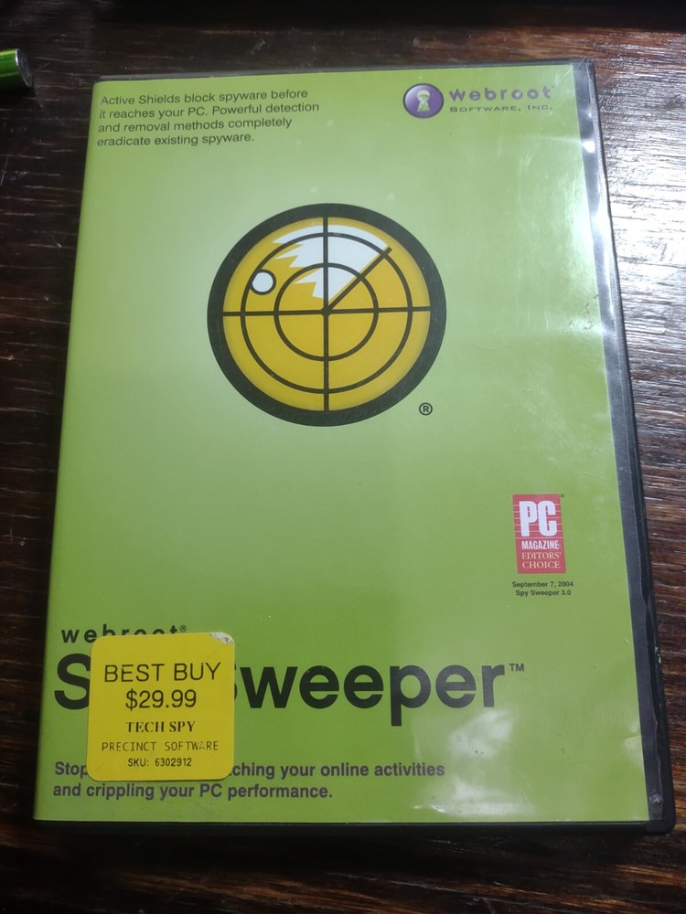 Webroot Software Spy Sweeper 3.0 (with code)