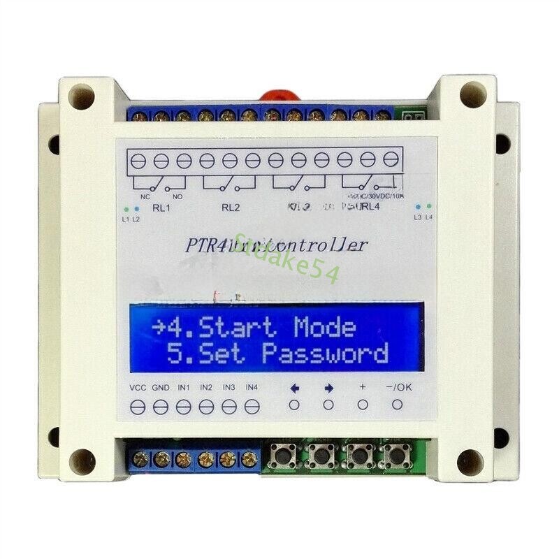 Four programmable time relay-99step multi-channel timer ModuleController PTR4-SP