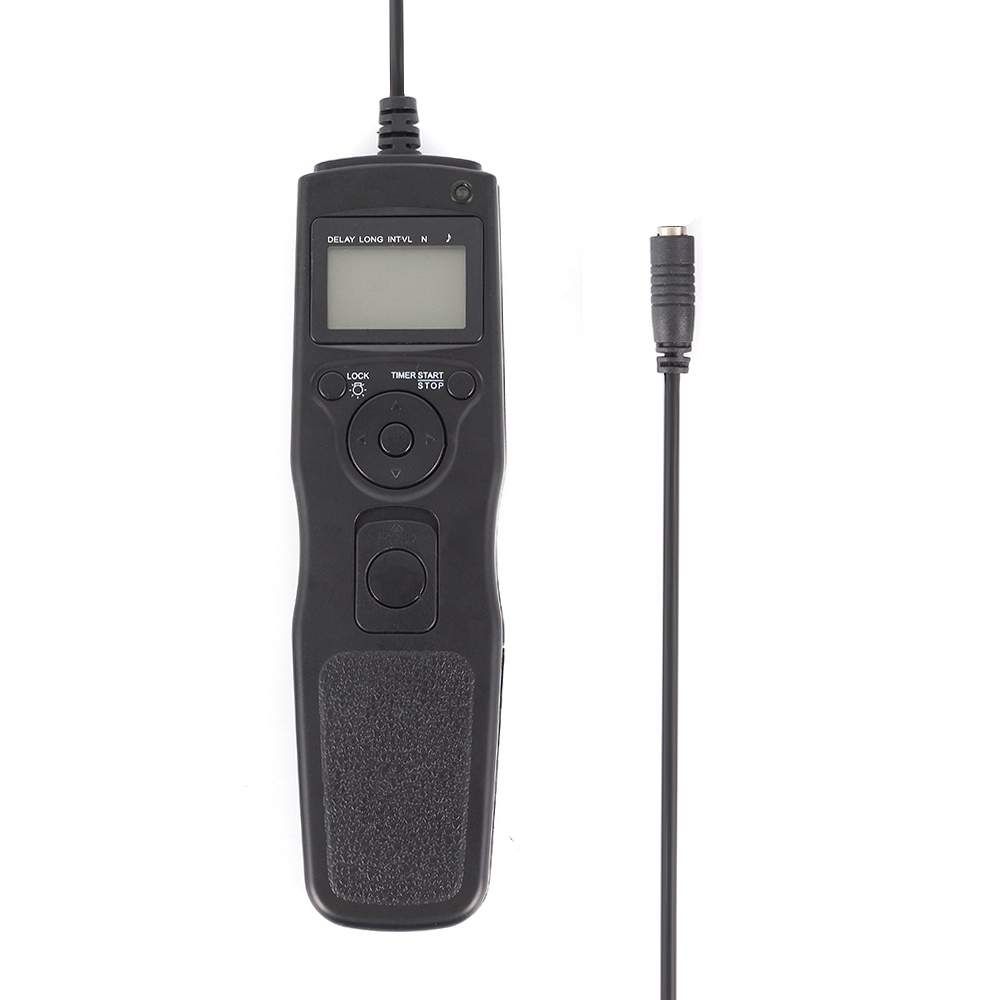 LCD Timer Remote Cable+7x 2.5mm DC Removable Cable For Canon Nikon Sony Olympus