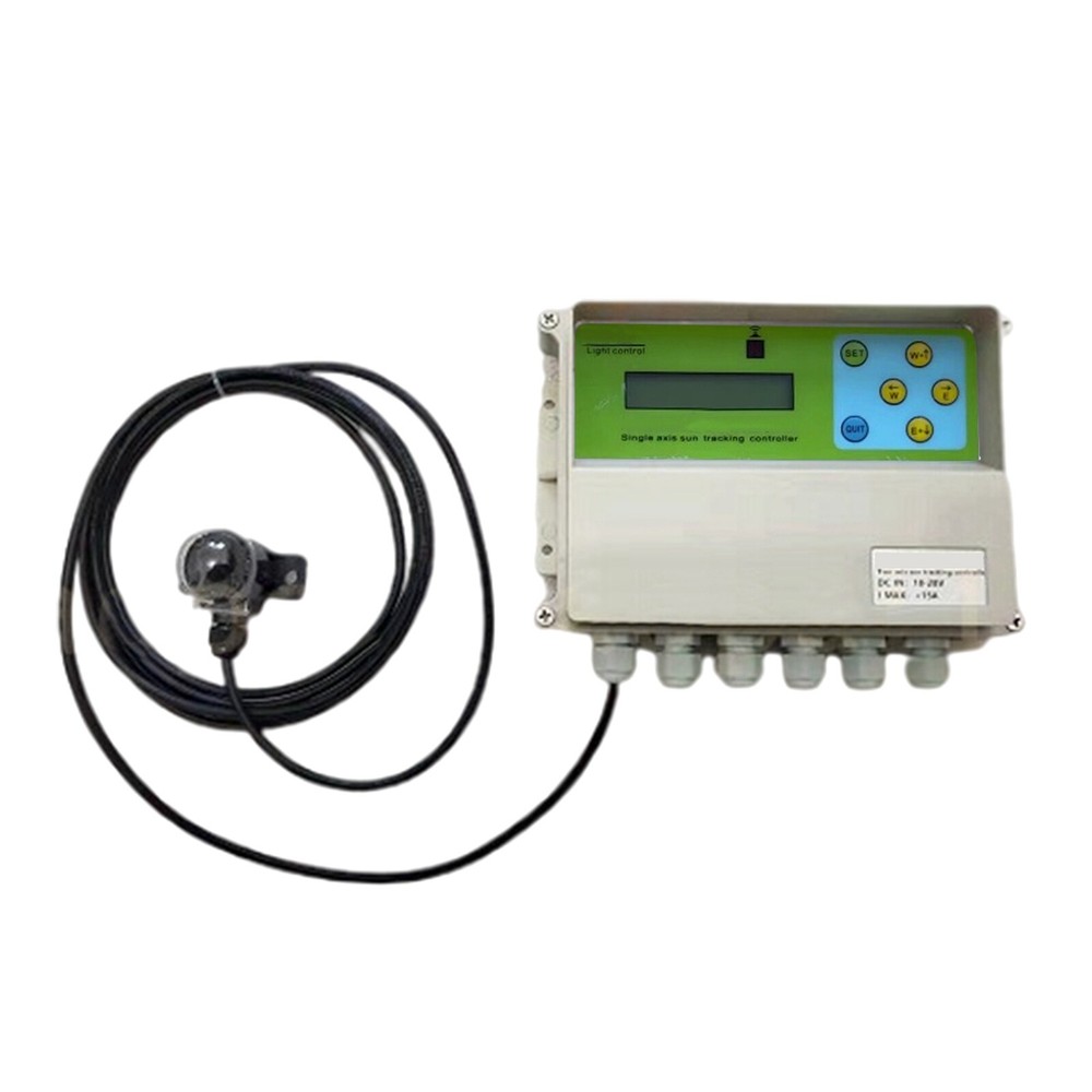 Electronic LCD Solar Tracker Controller W/ Wind Sensor For Solar Panel Tracking