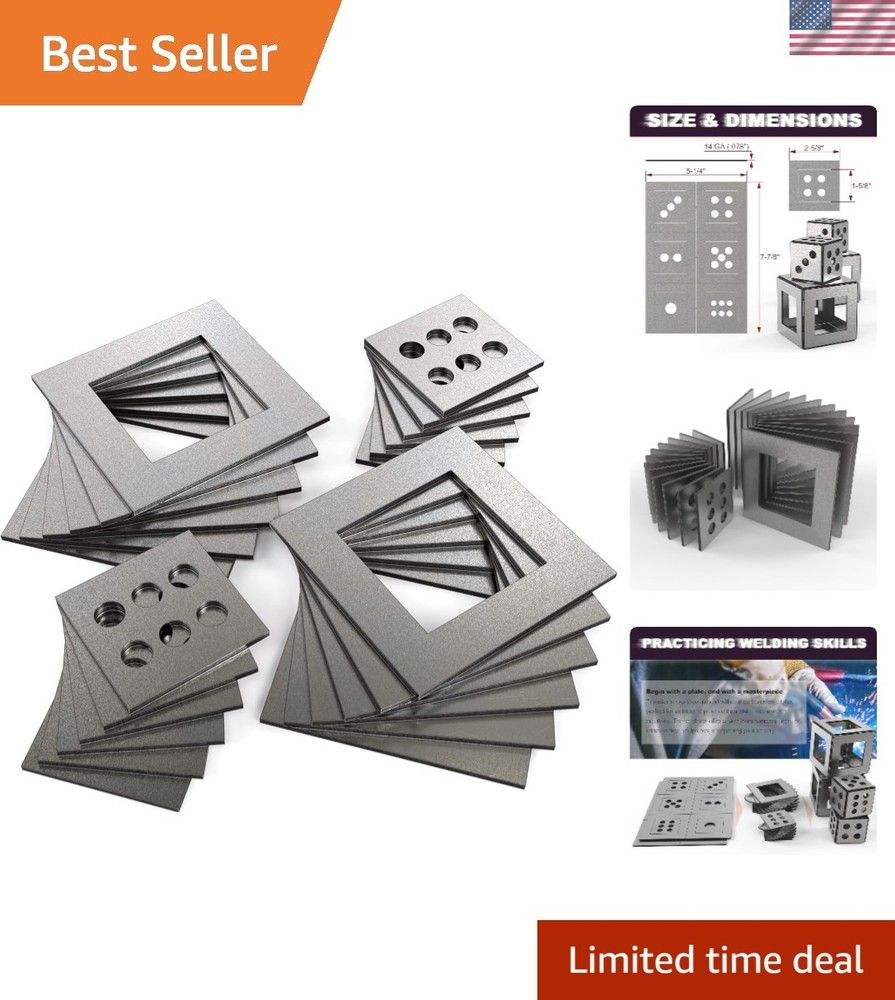 Versatile 14 Gauge 24-Piece Welding Practice Kit - Perfect for Skill Development