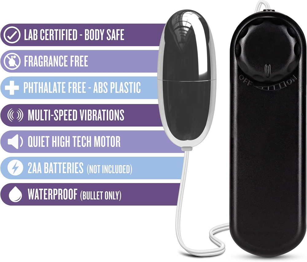 Blush Wired Remote Powerful Vibrating Egg Bullet - Multi Speed Egg Vibrator - S