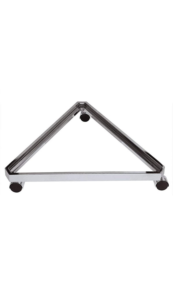 Gridwall Grid Wall Triangle Triangler Display Base Casters Rolling Chrome 24"