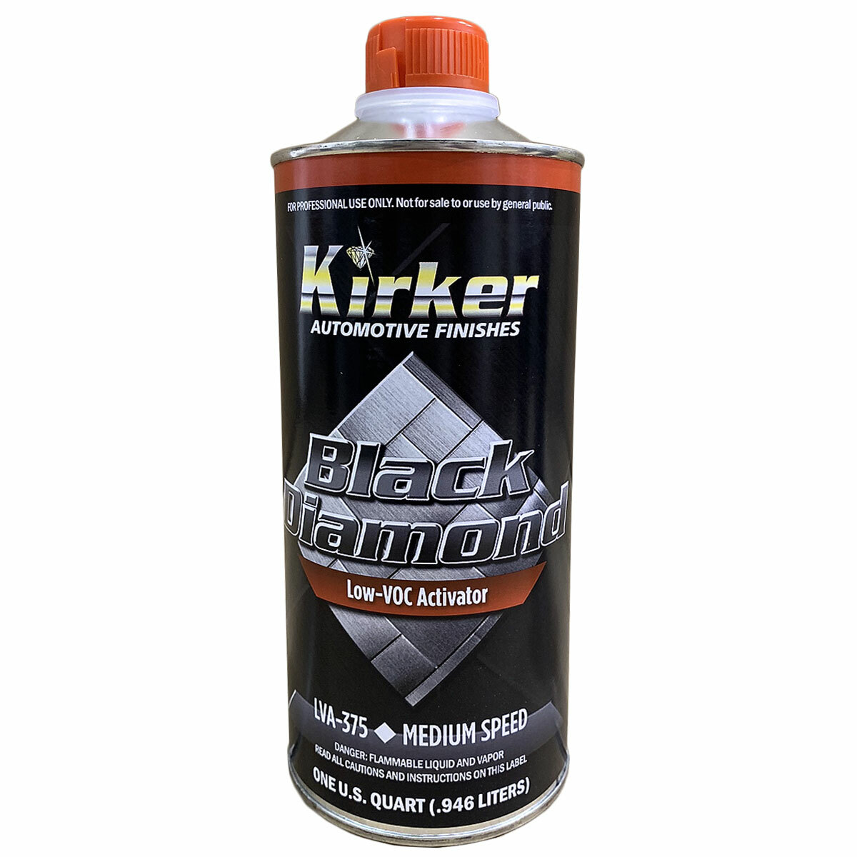 1 Gal Kirker Black Diamond Car Paint Super Jet Black LVB-70330 w/ Med Activator