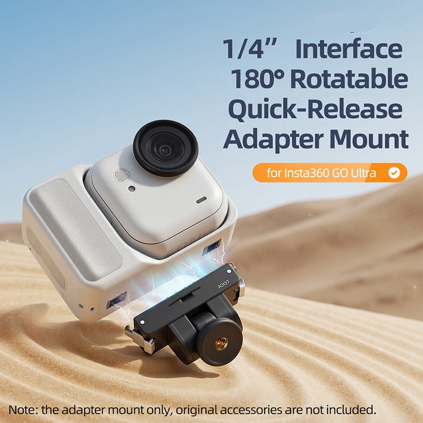 Camera Adjustable Magnetic Quick-Release Adapter Base For Insta360 GO Ultra