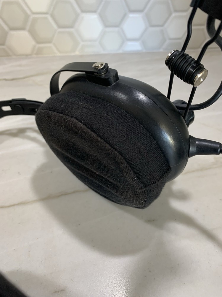 Flightcom Aviation Headset Black Model Unknown