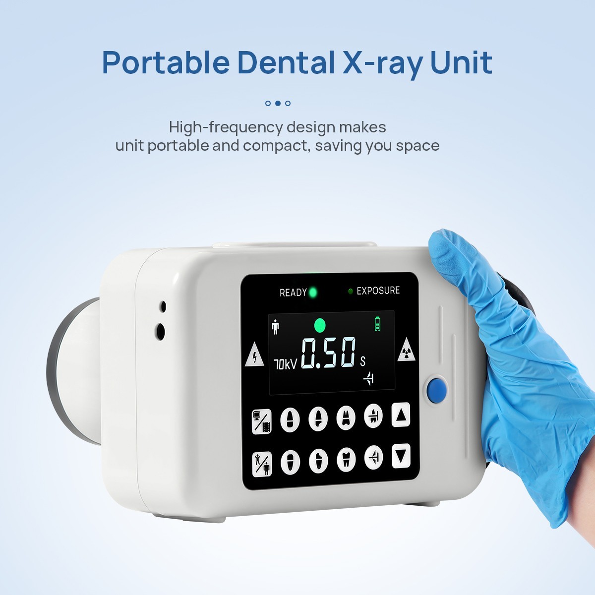 Portable Dental Mobile X Ray Digital Machine High Frequency NO Shield