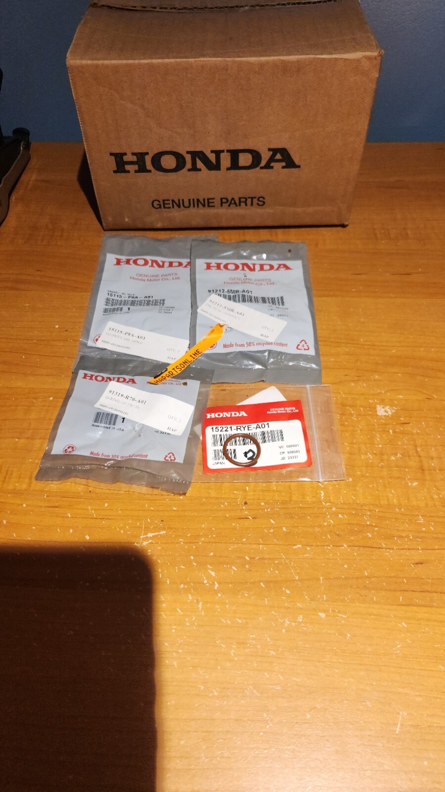 Honda OEM Oil Pump 4PC Reseal Kit 2008-17 V6 Accord Pilot TL NEW SEALED