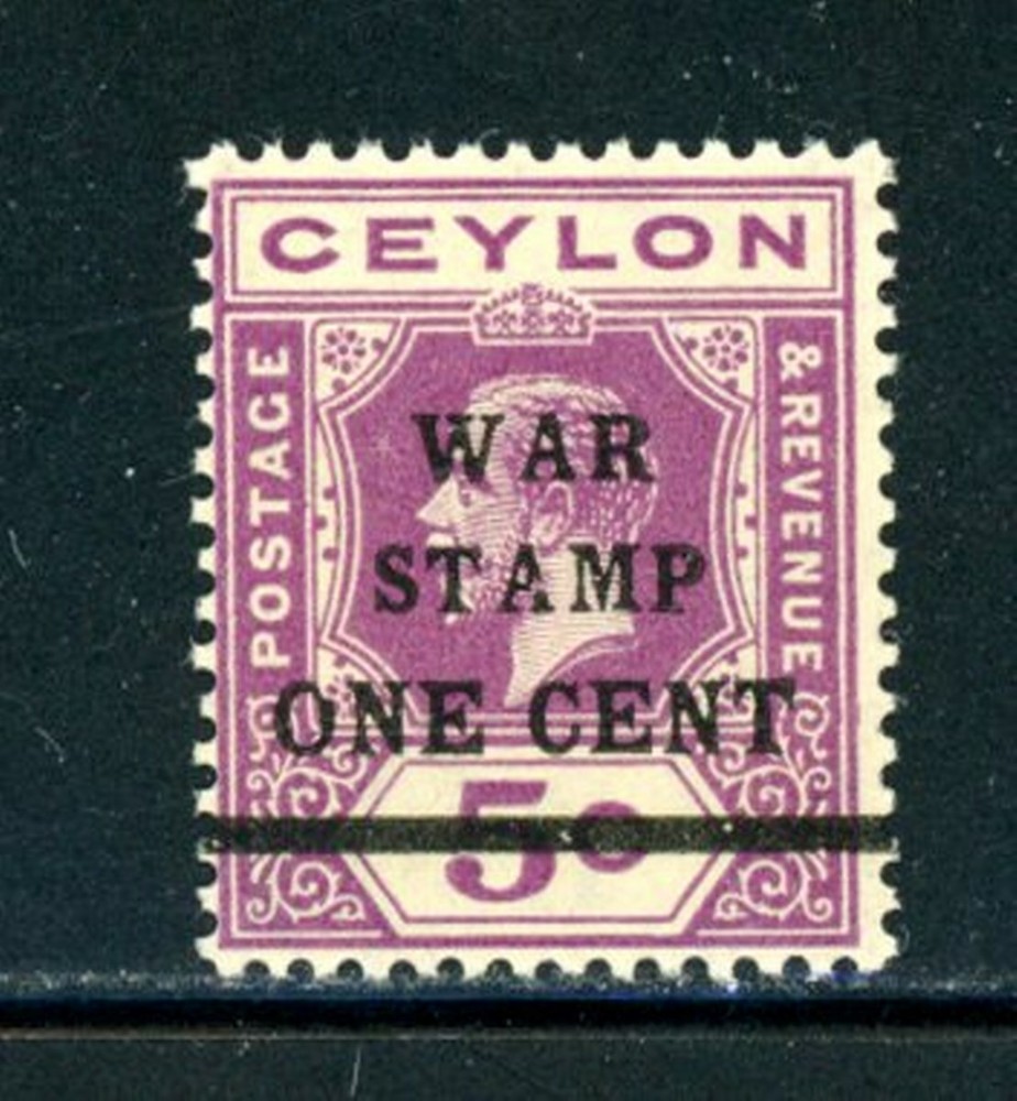 Ceylon Scott # MR3 - MNH - Nice