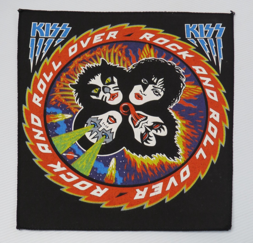 KISS ROCK AND ROLL OVER ALBUM COVER BACKPATCH 1980'S UK RELEASE