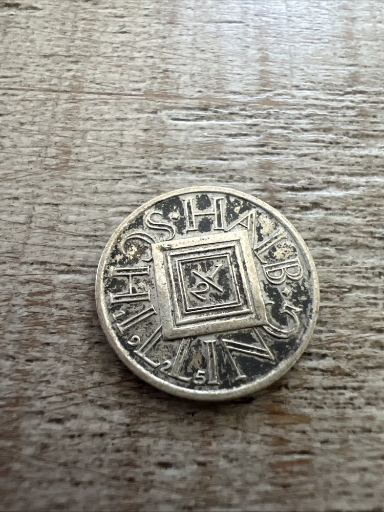 1925 Austria 1/2 Schilling Silver Coin