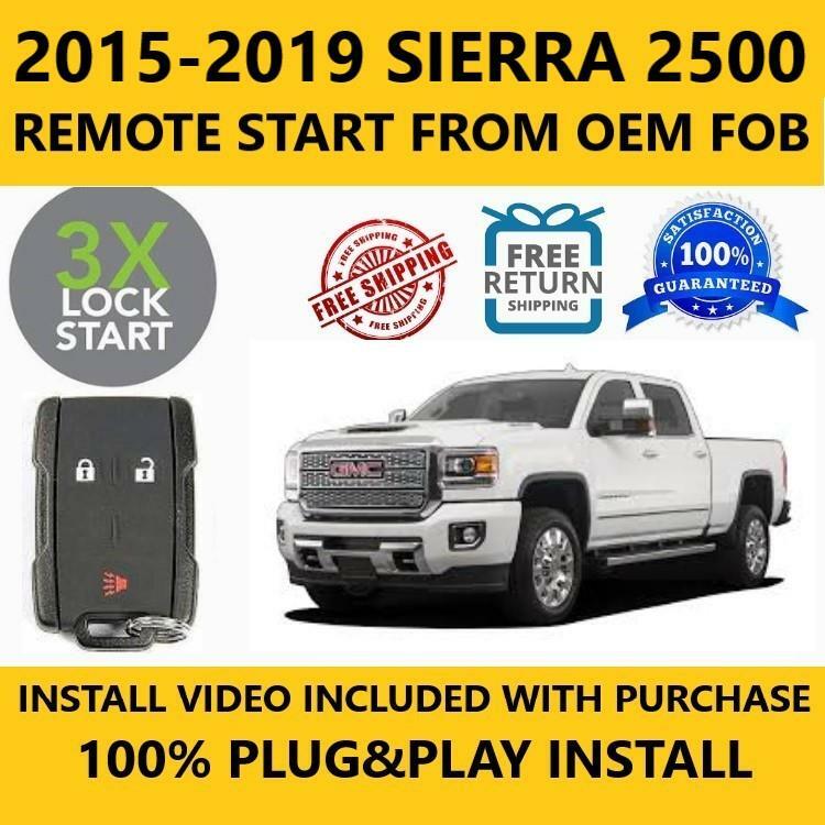100% Plug & Play Remote Start Starter 2014-2018 GMC SIERRA 2500
