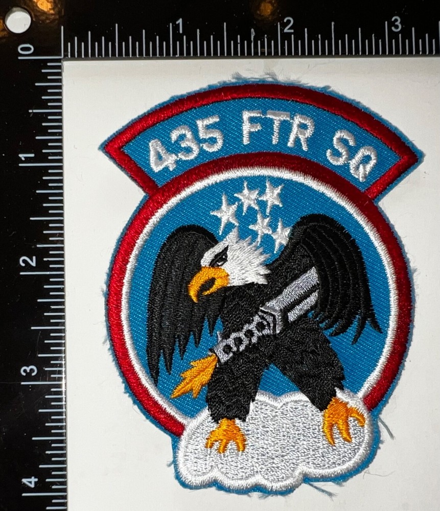 USAF 435th Fighter Squadron Black Eagles Patch