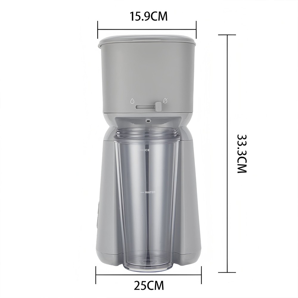 Single Serve Iced Coffee Maker Soft Silver