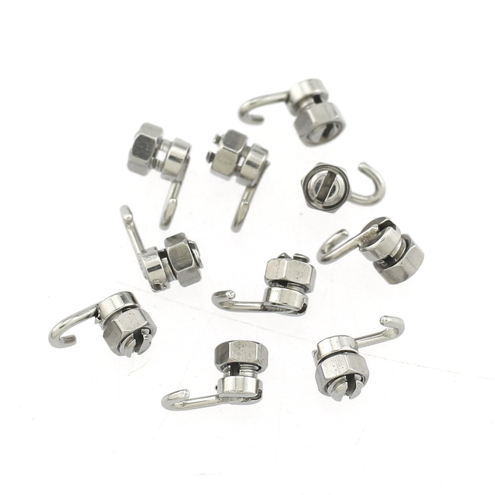 Dental Orthodontic Crimpable Arch Wire Stop Locks Activity Hooks Left Right Set