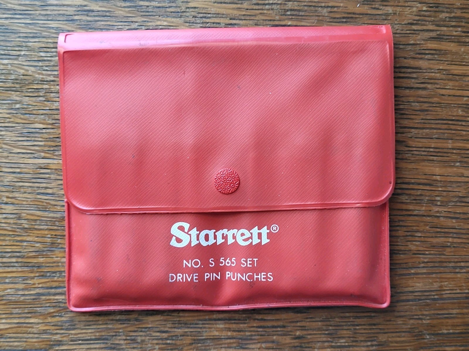 Starrett No. S 565 Drive Pin Punches Set (8) w/Pouch Machinist Tools USA