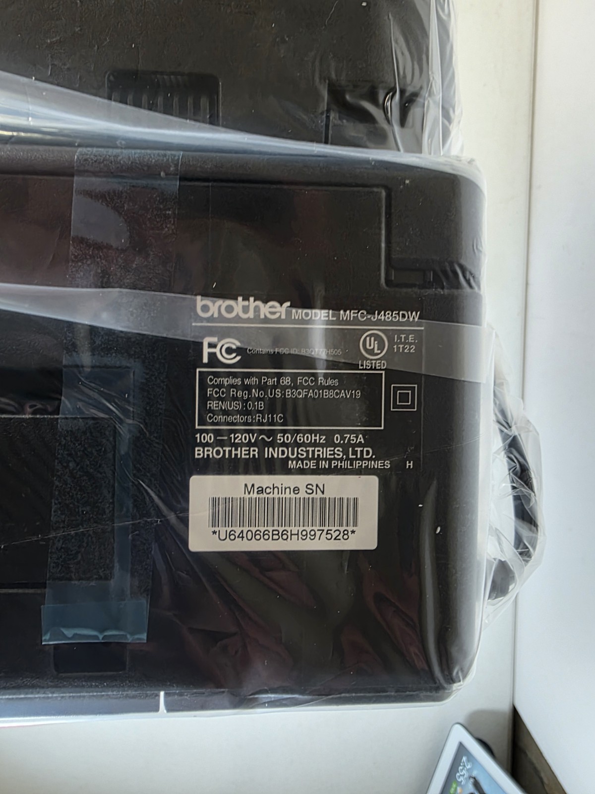 Brother MFCJ485DW All-In-One Inkjet Printer - Black