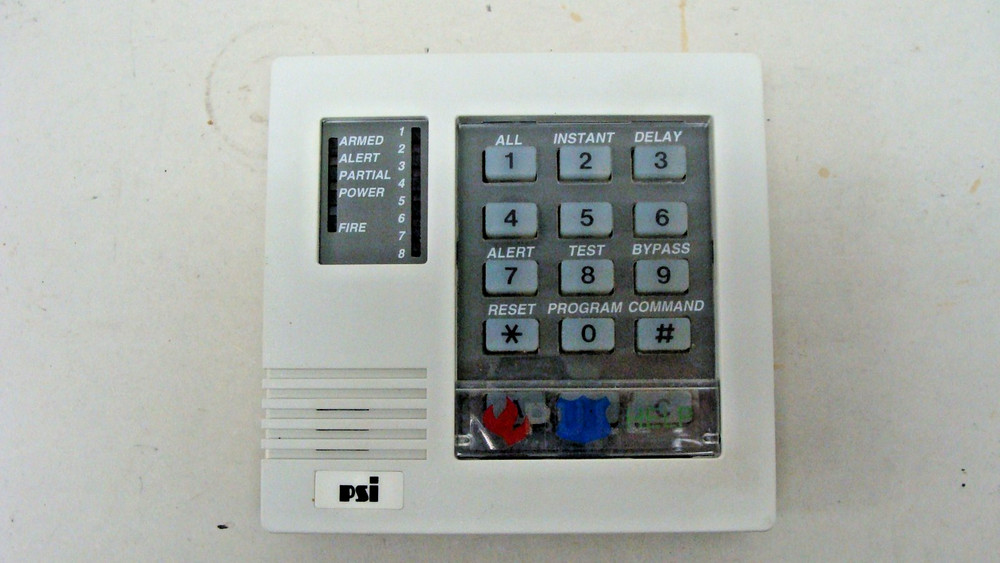 DS DETECTION SYSTEMS 7092 KEYPAD TOUCHPAD DS-7092 LED 8 ZONE DISPLAY