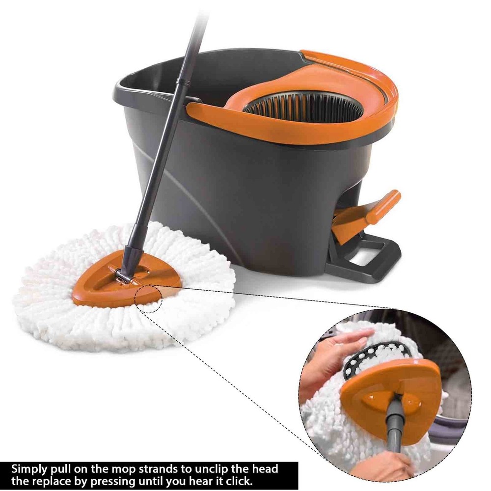 8Pack Spin Mop Replacement Heads,Spinning Mop Replace Head for Floo... Fast Ship