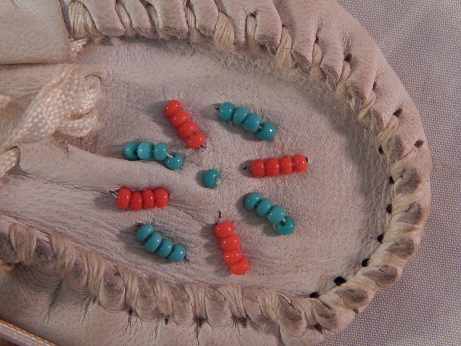 Indian Artifacts Handcrafted Children Moccasins Leather