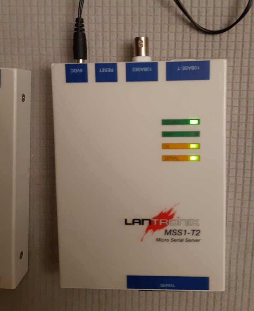 Lantronix MSS1-T Micro Serial Server & Power Supply (unit b: with printed docs)