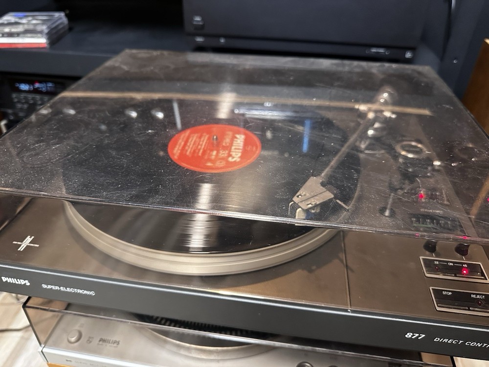Philips Super-Electronic 877 Turntable - Tested/Working - Read Description