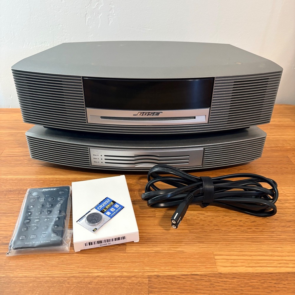 Bose Wave Music System Multi-CD Changer w/ Remote Gray Home Audio Stereo System