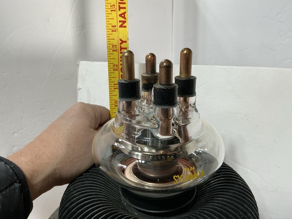 SYLVANIA 5604 MODULATOR AMPLIFIER TRANSMITTING TUBE Radio Broadcast 12,500 Volt