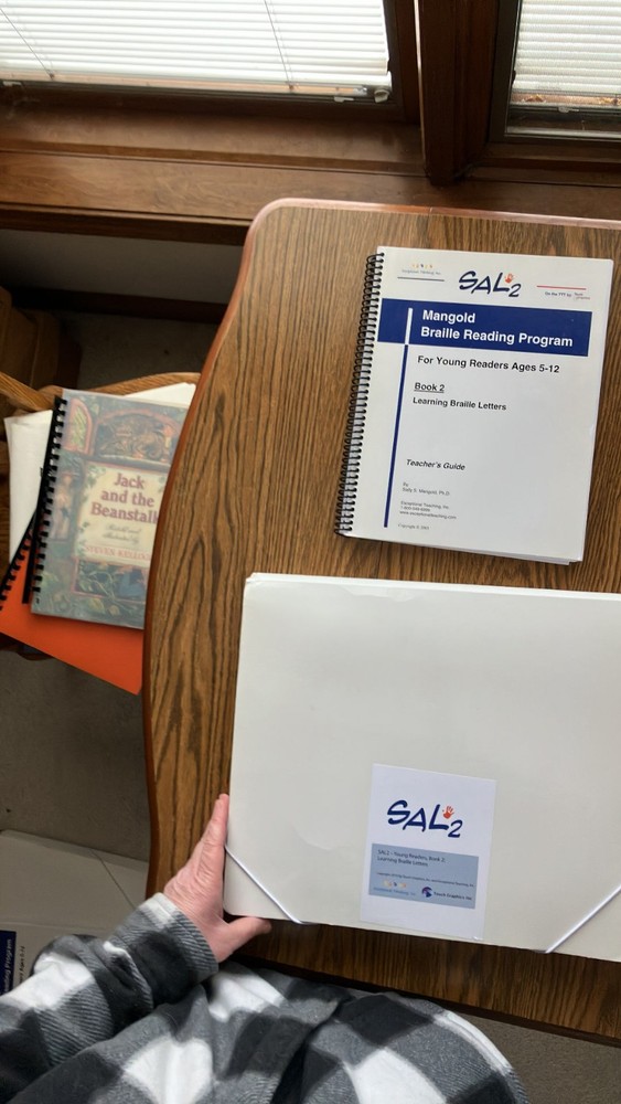 Sal2 Book 1 & 2 Reading Program Braille curriculum Talking Tactile Tablet Blind