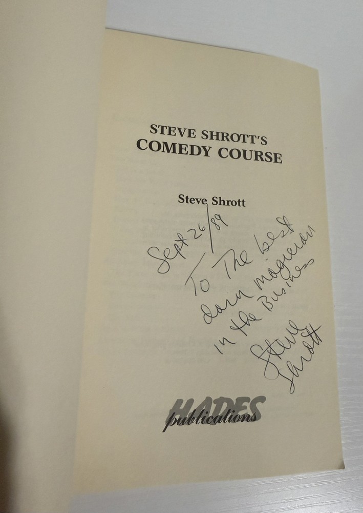 Steve Shrott’s Comedy Course *Signed*
