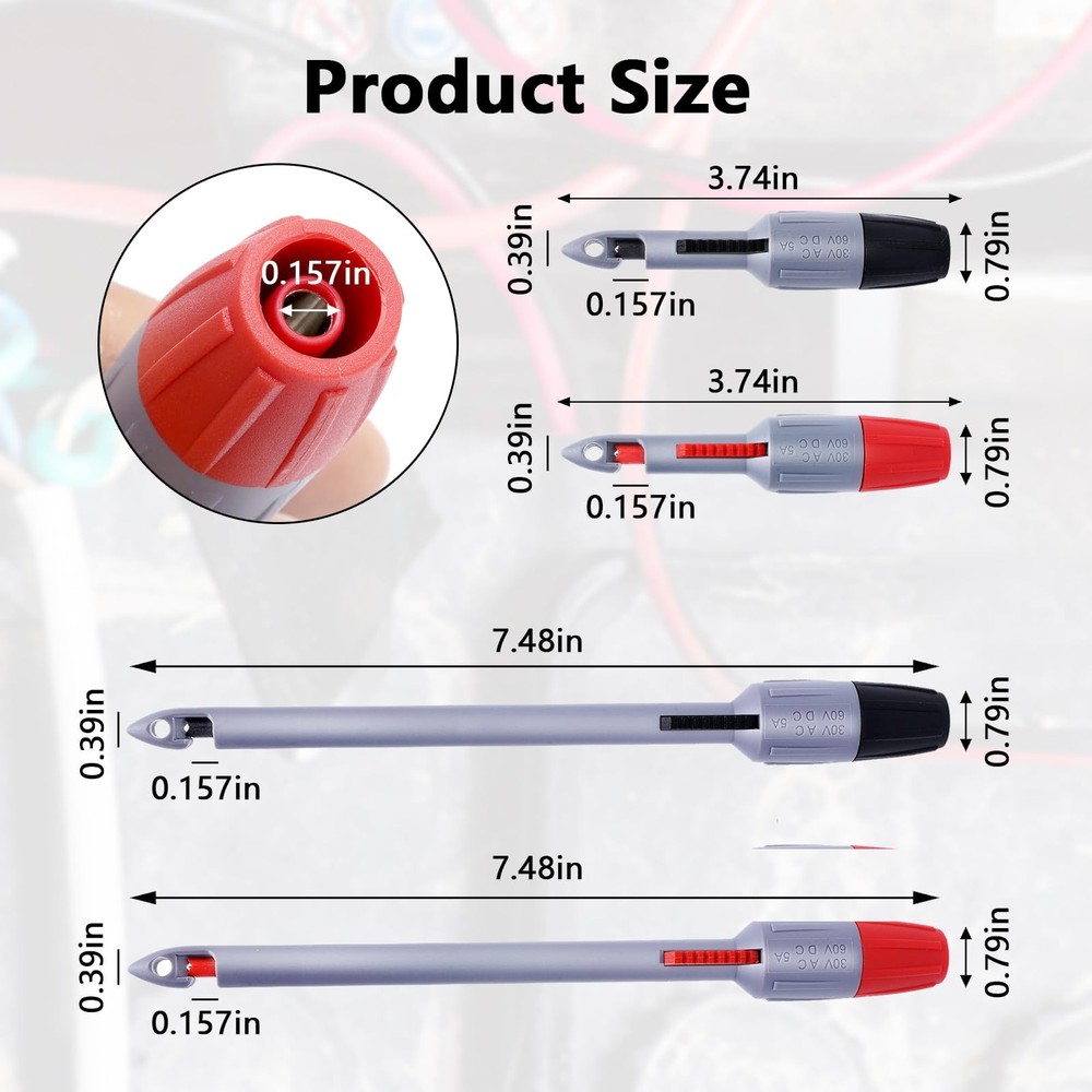 Wire Piercing Probe, Insulation Piercing Clip Set for Multimeter Voltage Test...