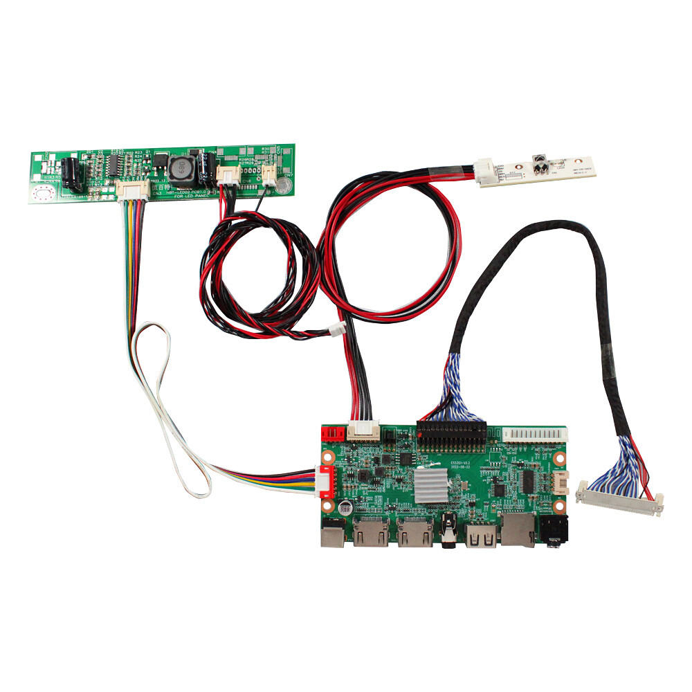 HDUSB CVBS LCD Controller Board For 19inch 1920x360 DV190FBM-NB0 LCD Display